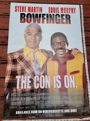 Vintage 1999 Bowfinger Movie Original Poster VHS Rental PROMO Eddie Murphy 