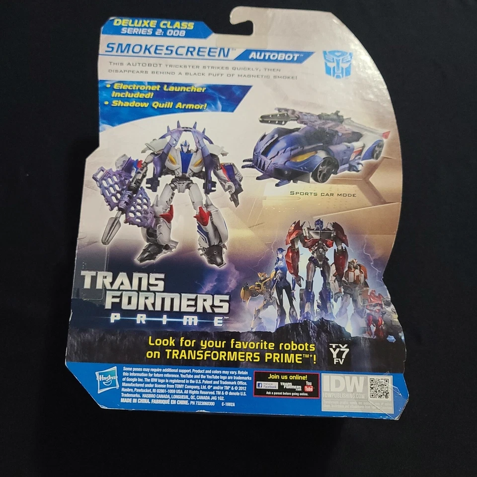 Transformers Beast Hunters Deluxe Smokescreen Sealed 2012  - Image 4 of 4