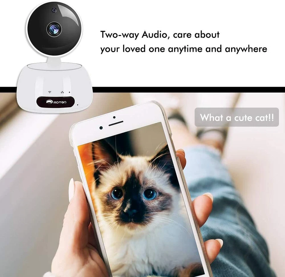 Pet and Home Camera with Phone App Full HD WiFi Indoor Camera Pet Monitor - Image 3 of 4