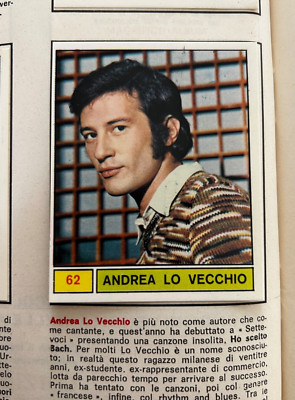 FIGURE N.62 ANDREA THE OLD SINGERS 69 1969 PANINI EXCELLENT TO RECOVER