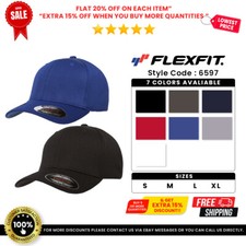 Flexfit 6597 Adult 100 Polyester Moisture Wicking Hat Cool  Dry Sport Cap