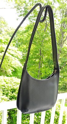 Coach J7D-9020 MINI Black Vintage Ergo Leather Shoulder Hobo Bag