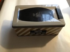 Vintage Griffin Shoe Shine Kit Tin Box Microsheen Boot Polish Metal Can