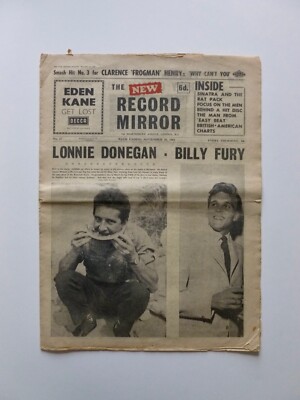 RECORD MIRROR - 16th Sept 1961 - Donegan / Fury - Complete Issue - Fragile