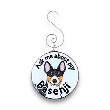 Basenji Mini Ornament Dog Holiday Decor Handmade Gift 2.25" - Tricolor