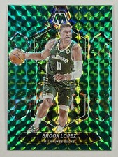 2023-24 Panini Mosaic - Green Prizm #112 Brook Lopez