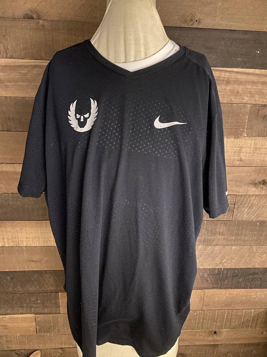 NIKE OREGON PROJECT RUNNING BREATHE SS T SHIRT 2-sided Reflective Sz xxl 2xl