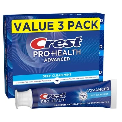 Crest Pro Health Advanced Deep Clean Mint Toothpaste 5.1oz - Pack of 3