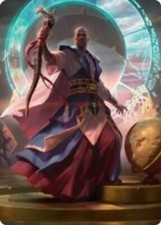 1x Teferi, Who Slows the Sunset Art Card - Art Series: Innistrad: Midnight Hunt 