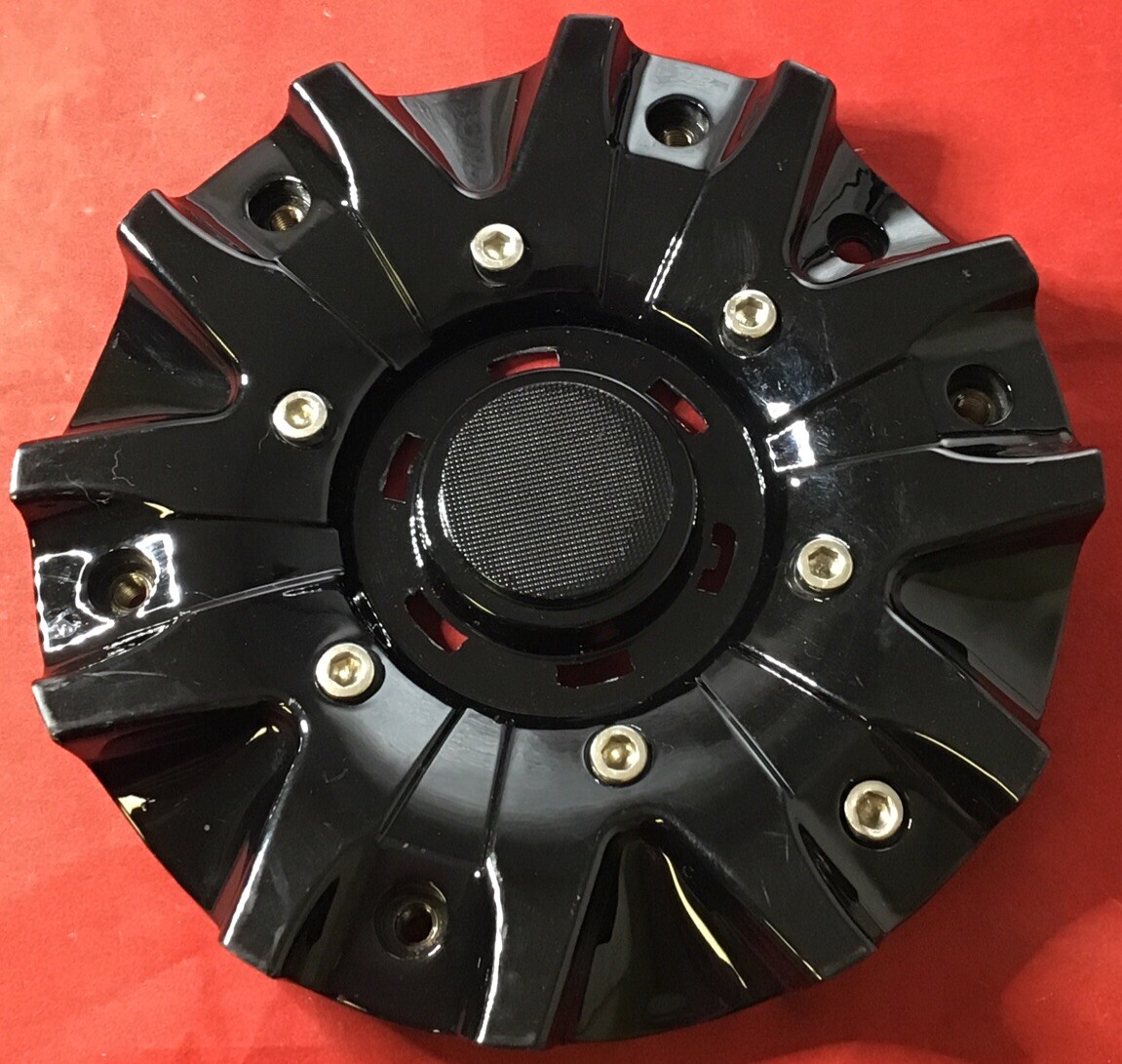 ONE NEW ZINIK GLOSS BLACK Custom Wheel Center Cap (ONE) # Z23-cap 8857