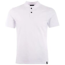 Image of Belstaff Mens Polo Shirt Limehouse White Small Short Sleeve RRP £85