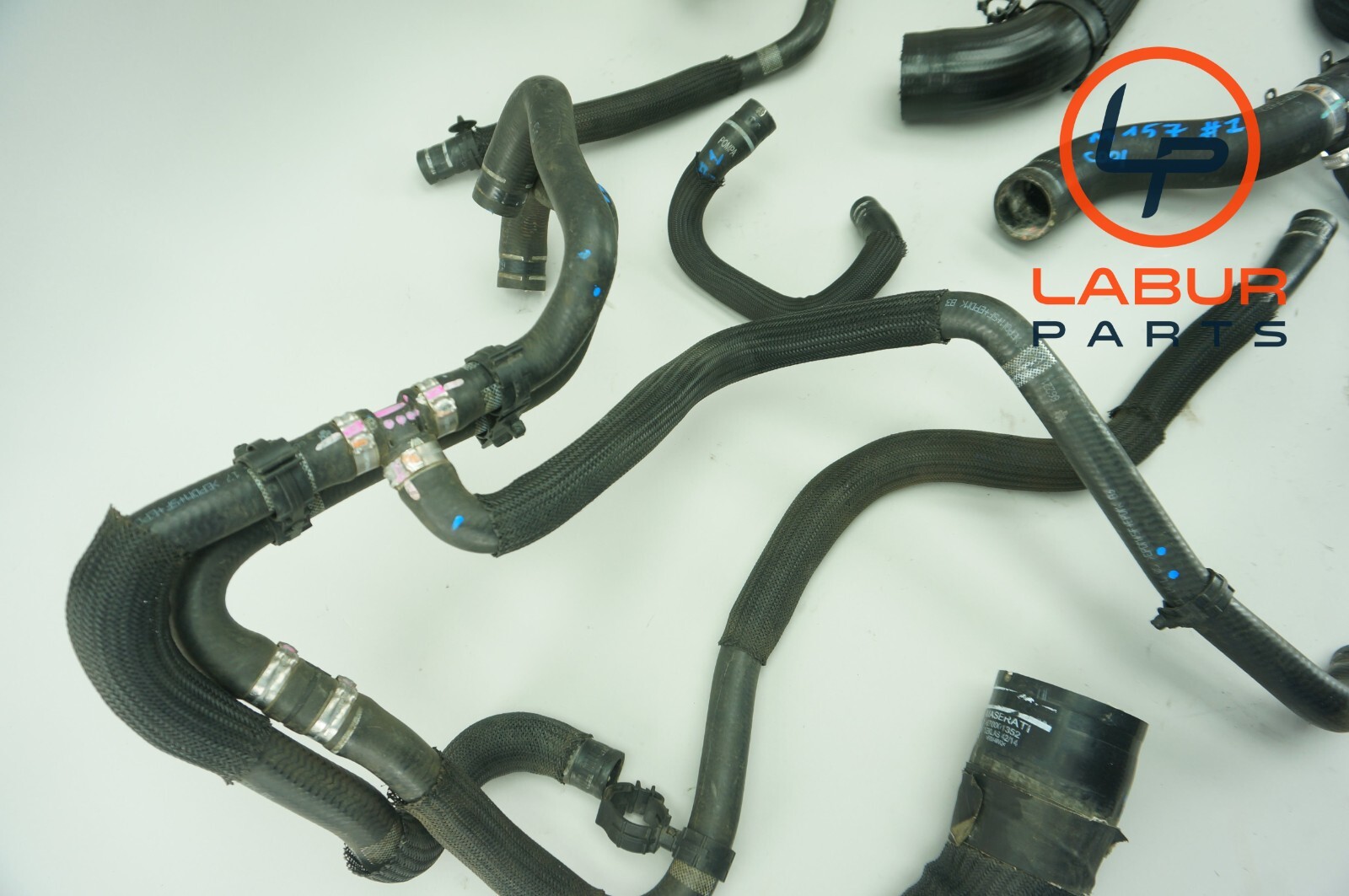 M157 14-17 Maserati Ghibli Engine Radiator Coolant Hose Pipe Line Set BX319