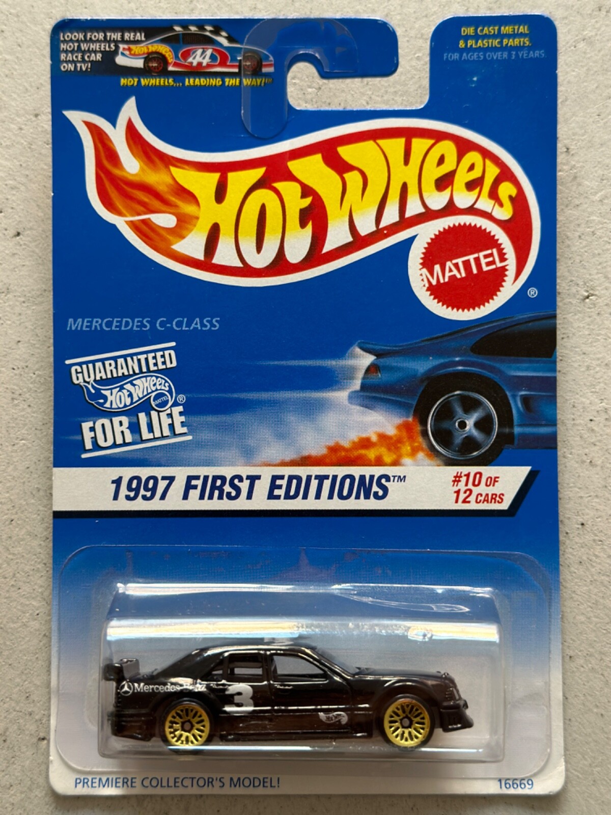 1997 Hot Wheels MERCEDES BENZ C-CLASS First Editions with Protector amg c63