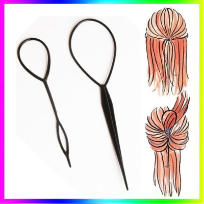 Ponytail Creator Topsy Tail Braid Hair Styling Maker Loop Tool G5 B1X0 D2P3