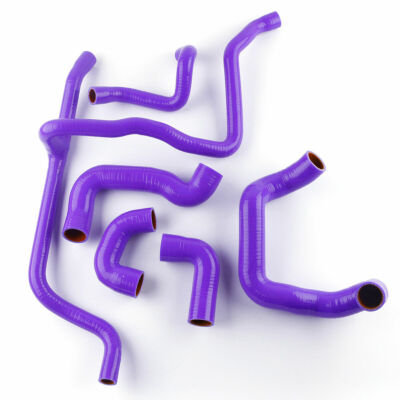 For 1988-1993 BMW E30 M20 325 325i 6cy Silicone Radiator Coolant Hose Purple