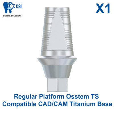1x DSI Dentlal Lab Regular Platform Osstem TS Compatible CAD/CAM Titanium Base