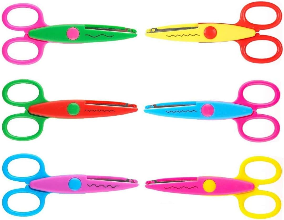 Craft Scissors Decorative Edge 6 Colorful Decorative Paper Edge Scissor Set, Gre