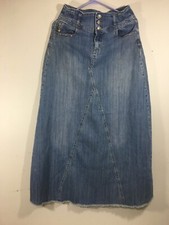 WOMEN'S MODEST DENIM SKIRT LONG SKIRT  SZ 28