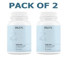 Mars by GHC Surge Max Contains Shilajit Ashwagandha Gokshura FreeShip 60Caps x 2