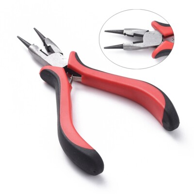 pc Polishing Carbon Steel Wire Cutter Jewelry Round Nose Pliers