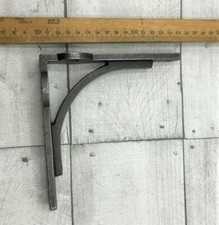 PAIR OF BLACK CAST IRON RADIATOR LUG  BRACKETS 6X6" IDEAL FOR 7-8"  SHELVES 