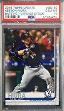 2019 Topps Update Vintage Stock #US150 Keston Hiura RC PSA 10 Brewers (26/99)