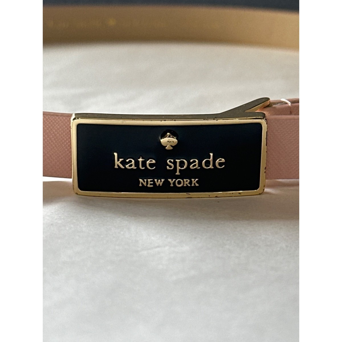 Kate Spade genuine leather 3/4” wide 39”M long pink blush