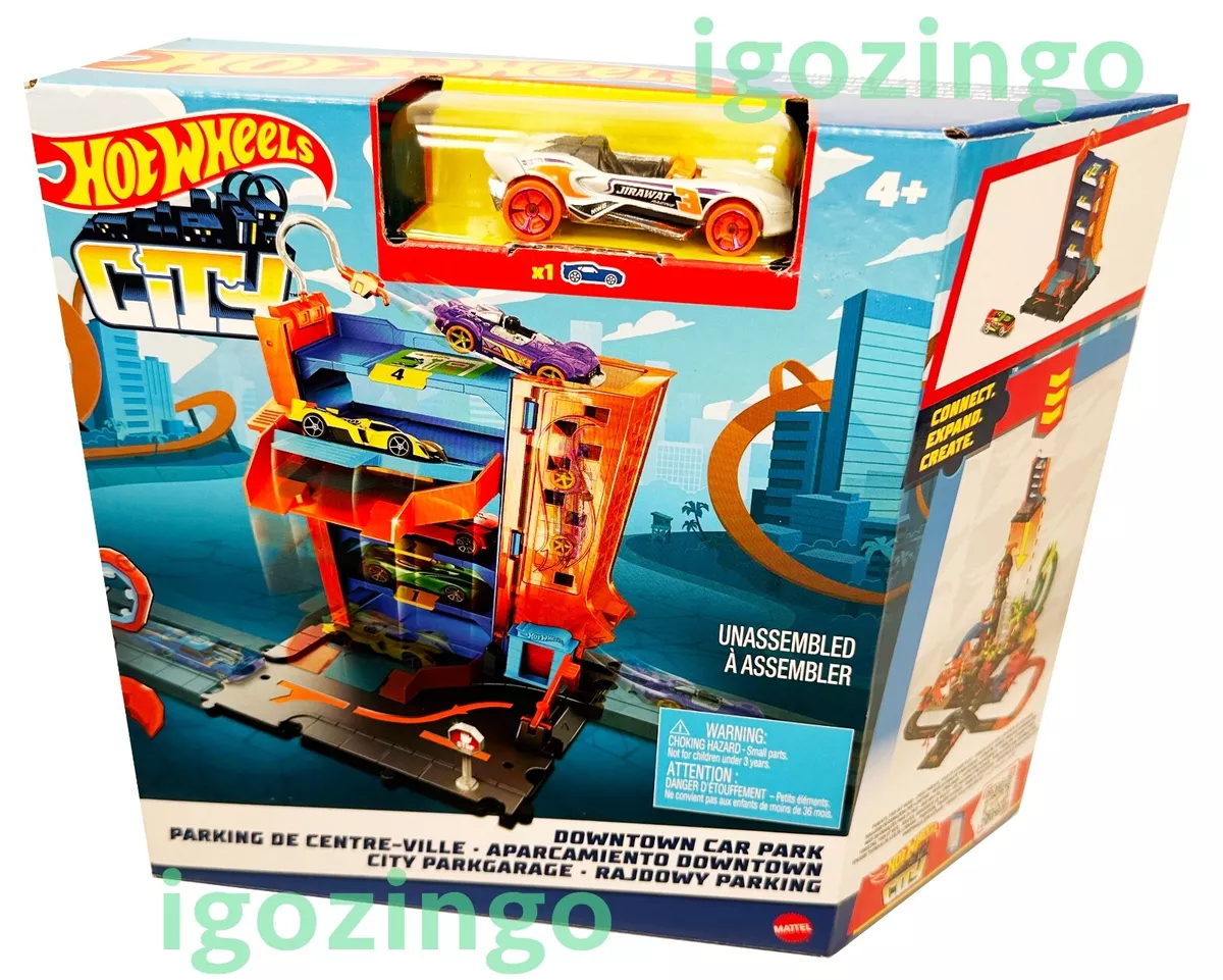 Hot Wheels City Downtown Parking Garage Playset