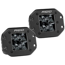 Rigid Industries D-series Pro Flush Mount - Spot Led - Midnight Edition - Pair - Rigid Industries D-series Pro Flush Mount - Spot Led - Midnight Edition - Pair -