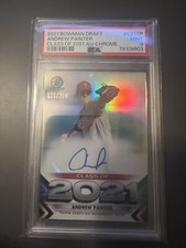 2021 BOWMAN CHROME DRAFT ANDREW PAINTER RC AUTO CLASS OF 2021 125/250 PSA 9