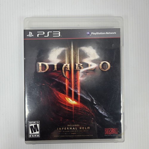 Diablo III PS3 Game Complete with Infernal Helm DLC Action RPG PlayStation 3