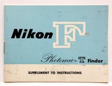 Excellent Nikon F Photomic-T Finder Supplement To Instructions P4248