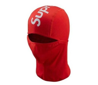 FW16 Supreme 3M Reflective Logo Balaclava red Accessory Red