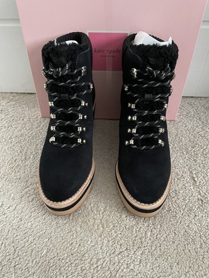 KATE SPADE DAMEN SCHWARZ WILDLEDER WEIDENSTIEFEL UK GRÖSSE 5 (US 7,5) BRANDNEU