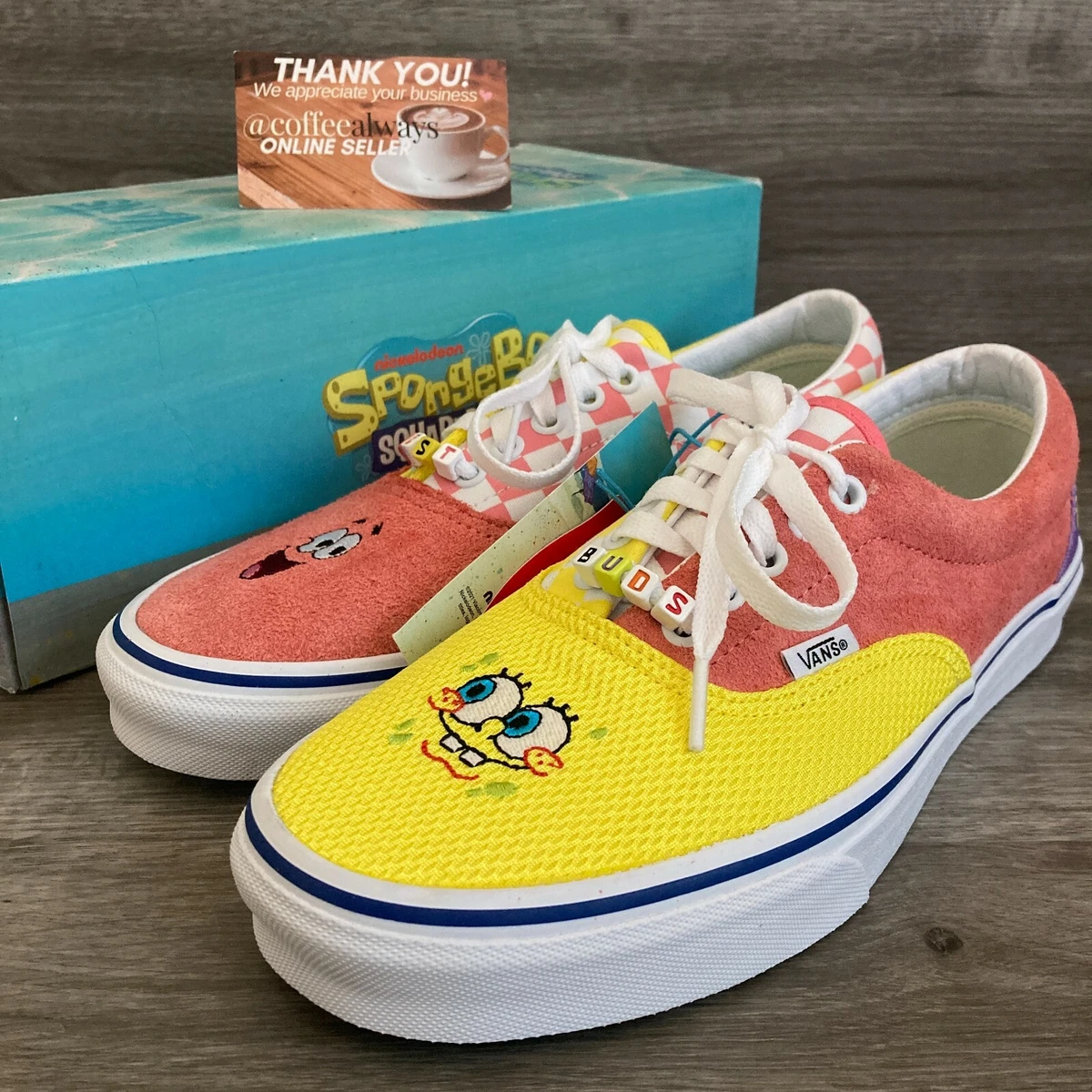 Vans x Spongebob Squarepants Era Best Friends Size 7.5 Men s 9