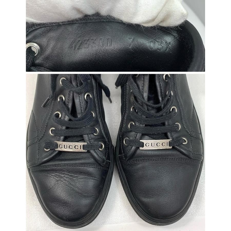 GUCCI Men's High-cut Sneakers Leather Black UK7/US7.5 107836c thumbnail 20