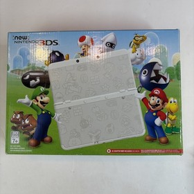 NICE! New Nintendo 3DS Mario White Black Friday Console In Box US Model