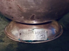 Vintage RARE Michael Bonne Made it Copper Two Handled Pedestal Bowl 5”X 10” RARE