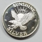 1991 Sunshine Mint | .999 Silver 1/2 oz Round | Eagle Design Coin