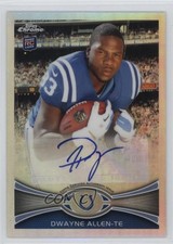 2012 Topps Chrome Refractor Variations Rookie Auto Dwayne Allen #17 Auto 2r8
