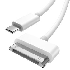 30-Pin to USB C Adapter Cable for iPhone, iPad, iPod - 3ft Charging Data Cable
