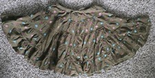 Mini Boden Polka Dot Corduroy Full Circle Twirl Skirt,Size 5/6 Y.