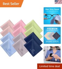 Effortless Cleaning with 12 Assorted Microfiber Cloths - Scratch-Free  Reusable