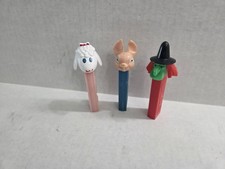 Vintage Pez Dispensers No Feet Witch,Bunny Lamb