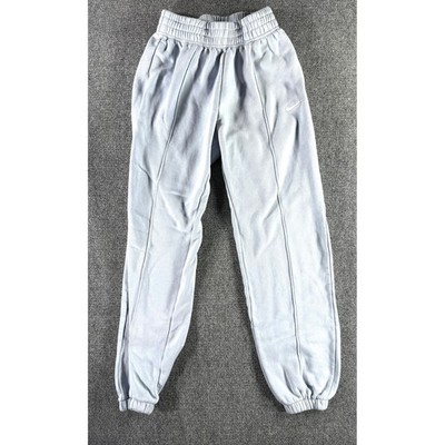 Nike Sportswear Essential Fleece Joggers Light Blue High Rise Pants XS