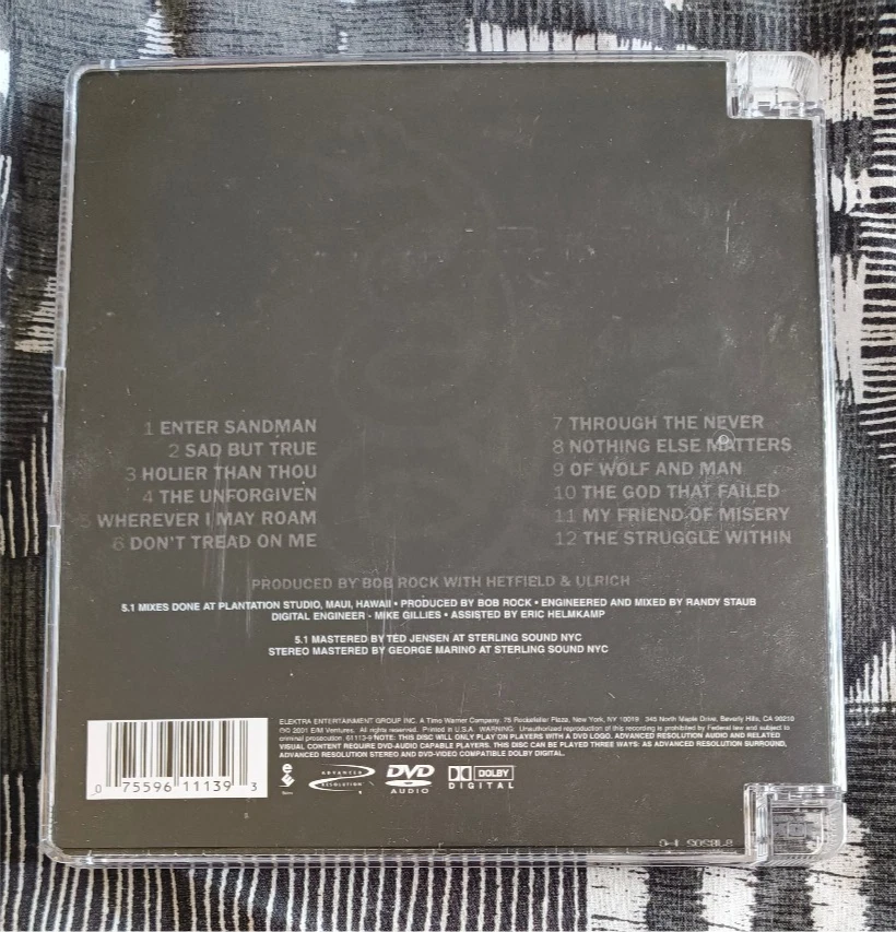 Metallica - The Black Album [DVD-AUDIO] 5.1 Surround MLP, Dolby + Hi-res Stereo - Bild 2 von 4