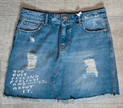 Jeans Minirock von Springfield, Gr. 38 (VV6)
