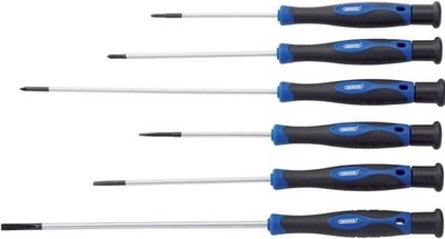 Chrom Vanadium extra langer Schraubendreher Set - 6 Präzisionswerkzeuge für Profis