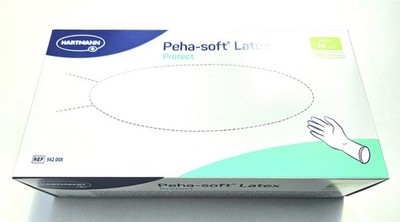 Hartmann Peha-Soft Latex Protect weiß 100 x Untersuchungshandschuhe XS S M L XL