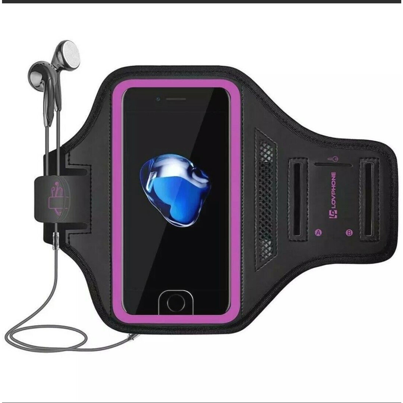 Lovphone iPhone 7/8 Plus Armband Sport Running Exercise Gym Sportband Rosy New